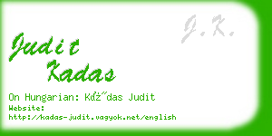 judit kadas business card